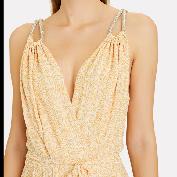 Sabina Musayev V-Neck Lorelai Silk Open Back Maxi Dress - Picture 3 of 12